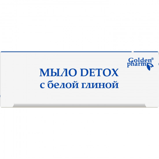 Мило тверде DETOX (Детокс) з білою глиною 70 г Мило тверде DETOX (Детокс) з білою глиною 70 г