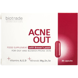 BIOTRADE Acne Out nutritional supplement (Biotrade of the Acne the Miss) for maintenance of health of skin and the immune system of the capsule of 30 pieces