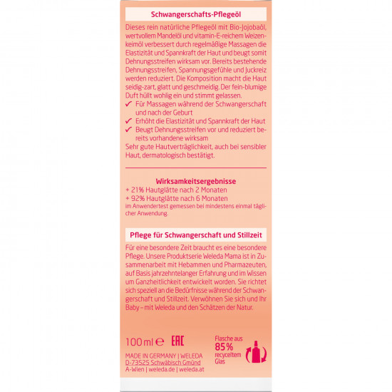 Oil for a body of WELEDA for prevention of emergence of extensions a bottle with the doser of 100 ml Oil for a body of WELEDA for prevention of emergence of extensions a bottle with the doser of 100 ml