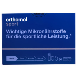 Orthopier Sport + the Omega 3 (Orthomol Sport + Omega3) a vitamin complex for athletes a bottle + capsules + tablets on a course of 30 days with vitamin C, D, zinc