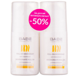 Дезодорант для тіла BABE LABORATORIOS (Бабе Лабораторіос) кульковий 50 мл 1 + 1