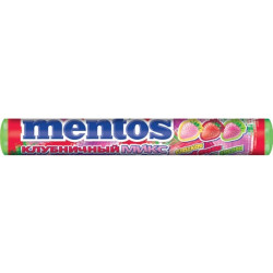 Dragee chewing MENTOS Strawberry mix of 37 g