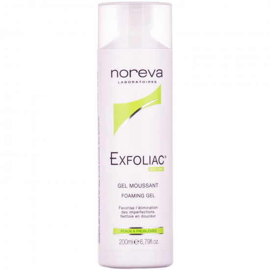 The Exfoliac NOREVA face gel (Norev) (Eksfoliak) cleaning for problem, oily skin of 200 ml The Exfoliac NOREVA face gel (Norev) (Eksfoliak) cleaning for problem, oily skin of 200 ml