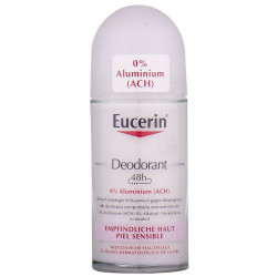 Deodorant roller for a body of EUCERIN (Yutserin) Without aluminum for sensitive skin of 50 ml