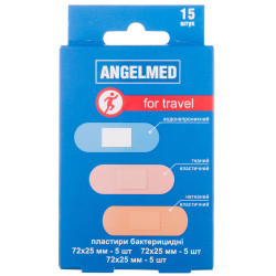 Plaster medical Family Plast (Femeli Plast) Angelmed set Tourist different sizes of 15 pieces