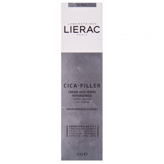 Крем для обличчя LIERAC (Лієрак) Cica-Filler (Сіка-Філлер), що відновлює проти зморшок для нормальної та сухої шкіри 40 мл Крем для обличчя LIERAC (Лієрак) Cica-Filler (Сіка-Філлер), що відновлює проти зморшок для нормальної та сухої шкіри 40 мл