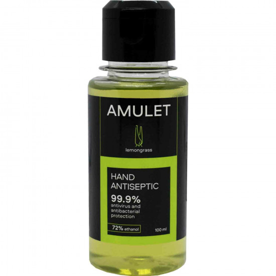 Antiseptic agent for hands of Amulet Lemongras disinfectant a bottle of 100 ml Antiseptic agent for hands of Amulet Lemongras disinfectant a bottle of 100 ml