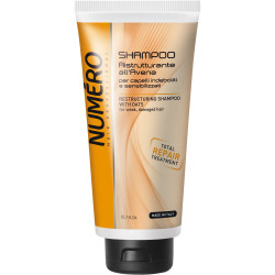 The shampoo for hair of BRELIL Numero Repair restoring 300 ml with oats extract