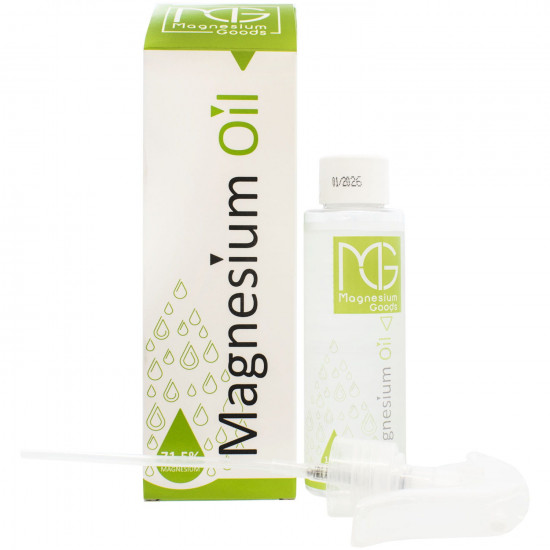 Oil in muscular pains, spasms and problems in joints of MAGNESIUM GOODS (Magnezium Guds) of Magnesium Oil of 100 ml Oil in muscular pains, spasms and problems in joints of MAGNESIUM GOODS (Magnezium Guds) of Magnesium Oil of 100 ml