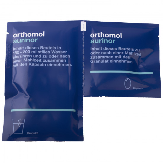 Ортомол Ауринор (Orthomol Aurinor) витаминный комплекс для нормализации энергетического обмена гранулы + капсулы на курс приема 30 дней Ортомол Ауринор (Orthomol Aurinor) витаминный комплекс для нормализации энергетического обмена гранулы + капсулы на курс приема 30 дней