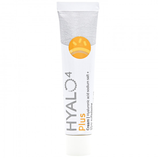 Gialo4 Plus cream for treatment of damages of skin, burns of the first and second degrees, trophic and metabolic ulcer and decubituses of a tube of 25 g Gialo4 Plus cream for treatment of damages of skin, burns of the first and second degrees, trophic and metabolic ulcer and decubituses of a tube of 25 g