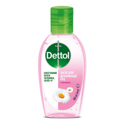 Antiseptic agent for hands of Dettol means for disinfection with camomile extract gel a bottle of 50 ml