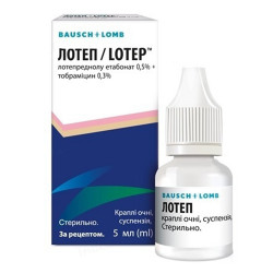 Lotep cap. eye. susp. 0.5% of/0.3% quarrystone. 5 ml