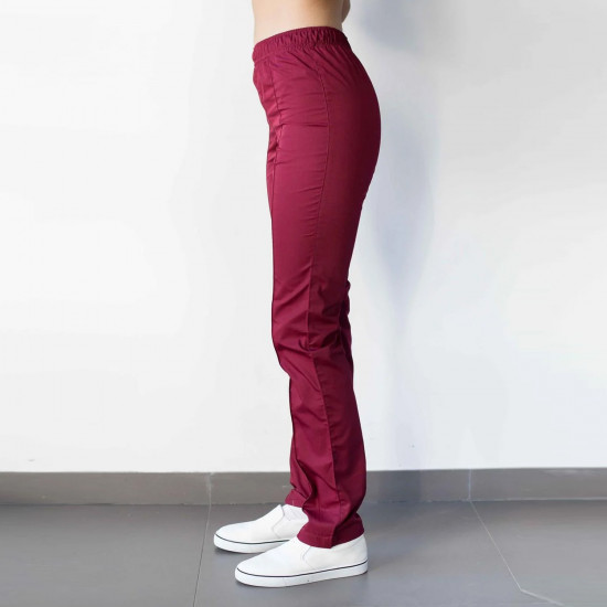 Trousers medical Marsala color women's size 54 Trousers medical Marsala color women's size 54