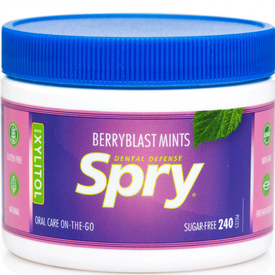 Dragee of SPRY (Spray) natural berry explosion with xylitol packing of 240 pieces Dragee of SPRY (Spray) natural berry explosion with xylitol packing of 240 pieces