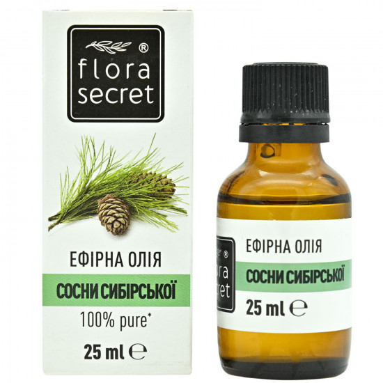 Олія FLORA SECRET (Флора Сикрет) Сосни сибірської ефірна 25 мл Олія FLORA SECRET (Флора Сикрет) Сосни сибірської ефірна 25 мл