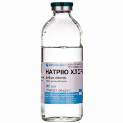 Натрію хлорид (фіз. розчин) р-р д/інф. 0,9% бут. 200мл