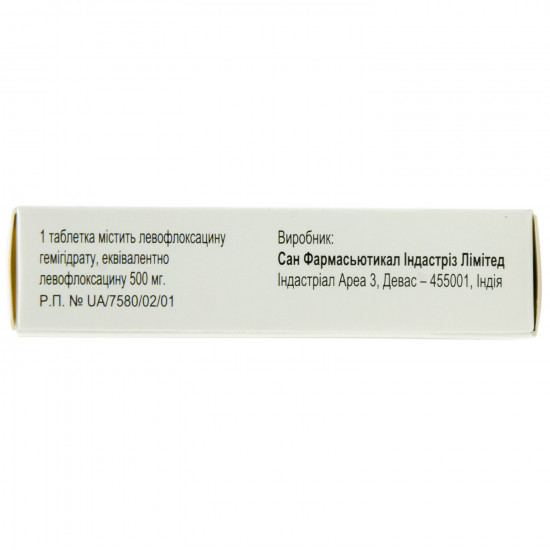 Loksof of the tab. of p/o of 500 mg No. 5 Loksof of the tab. of p/o of 500 mg No. 5