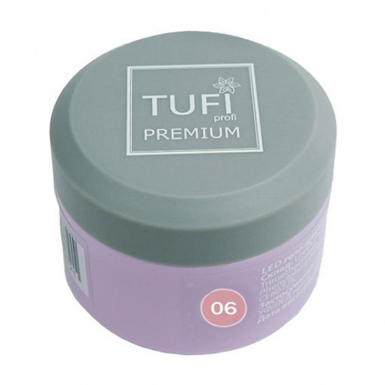 LED-гель для нарощування нігтів Tufi Profi Premium Gel 06 Raspberry, 5 г LED-гель для нарощування нігтів Tufi Profi Premium Gel 06 Raspberry, 5 г