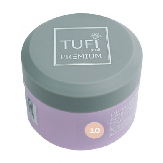 LED-гель для нарощування нігтів Tufi Profi Premium Gel 10 Apricot, 5 г LED-гель для нарощування нігтів Tufi Profi Premium Gel 10 Apricot, 5 г