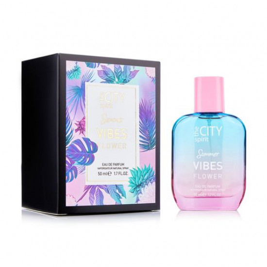 The City Spirit Summer Vibes Flower the Perfumed water of female, 50 ml The City Spirit Summer Vibes Flower the Perfumed water of female, 50 ml
