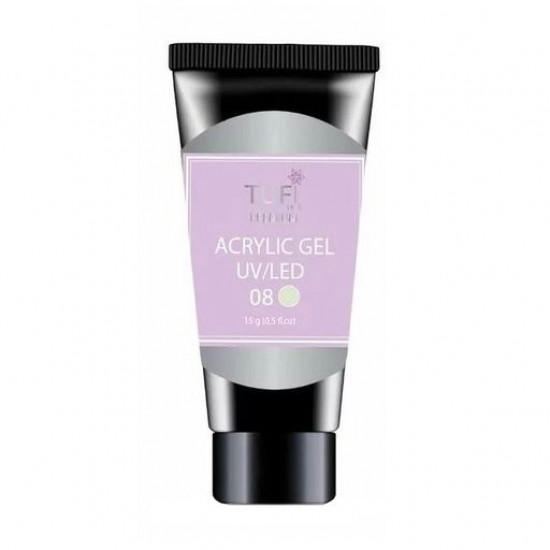 Акрил-гель для нігтів Tufi Profi Premium Acrylic Gel UV/LED, 08 Пташине молоко, 15 г Акрил-гель для нігтів Tufi Profi Premium Acrylic Gel UV/LED, 08 Пташине молоко, 15 г