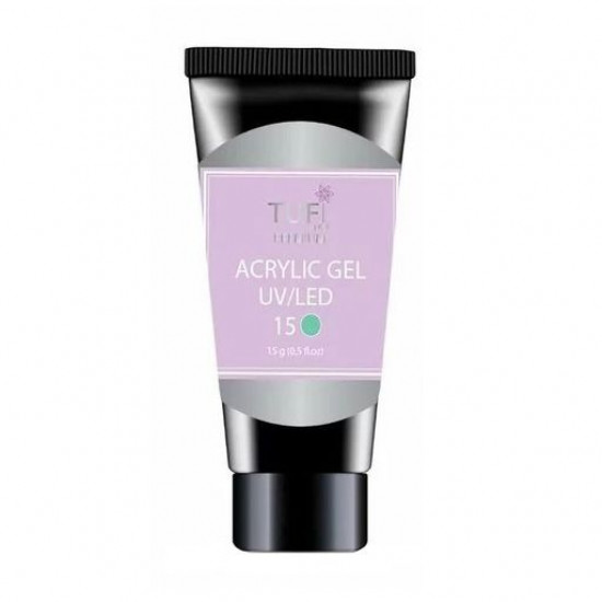 Акрил-гель для нігтів Tufi Profi Premium Acrylic Gel UV/LED, 15 Ментол, 15 г Акрил-гель для нігтів Tufi Profi Premium Acrylic Gel UV/LED, 15 Ментол, 15 г