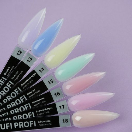 Акрил-гель для нігтів Tufi Profi Premium Acrylic Gel UV/LED, 15 Ментол, 15 г Акрил-гель для нігтів Tufi Profi Premium Acrylic Gel UV/LED, 15 Ментол, 15 г