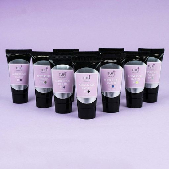 Акрил-гель для нігтів Tufi Profi Premium Acrylic Gel UV/LED, 15 Ментол, 15 г Акрил-гель для нігтів Tufi Profi Premium Acrylic Gel UV/LED, 15 Ментол, 15 г