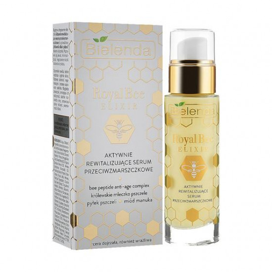 Активно ревитализирующая сыворотка для лица Bielenda Royal Bee Elixir, от морщин, 30 мл
Активно ревитализирующая сыворотка для лица Bielenda Royal Bee Elixir, от морщин, 30 мл