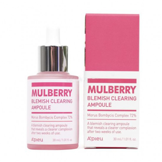 Ампульна есенція для обличчя A'pieu Mulberry Blemish Clearing Ampoule, 30 мл Ампульна есенція для обличчя A'pieu Mulberry Blemish Clearing Ampoule, 30 мл