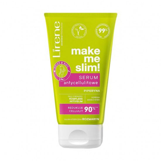 Антицелюлітна сироватка для тіла Lirene Make Me Slim Anti-Cellulite Serum, 150 мл Антицелюлітна сироватка для тіла Lirene Make Me Slim Anti-Cellulite Serum, 150 мл