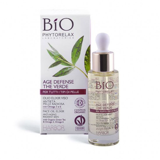 Anti-aging oil for the person Phytorelax Laboratories Age Defense Verde Face Oil Elixir for shine of skin, 30 ml Anti-aging oil for the person Phytorelax Laboratories Age Defense Verde Face Oil Elixir for shine of skin, 30 ml
