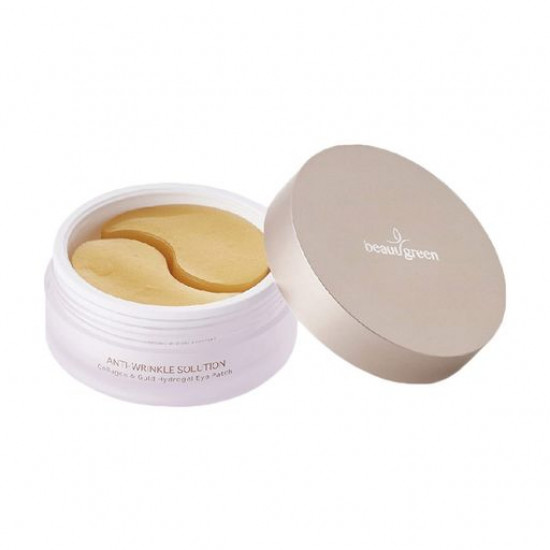 Антивікові гідрогелеві патчі для шкіри навколо очей BeauuGreen Collagen & Gold Hydrogel Eye Patch з колагеном і колоїдним золотом, 60 шт (великий розмір) Антивікові гідрогелеві патчі для шкіри навколо очей BeauuGreen Collagen & Gold Hydrogel Eye Patch з колагеном і колоїдним золотом, 60 шт (великий розмір)