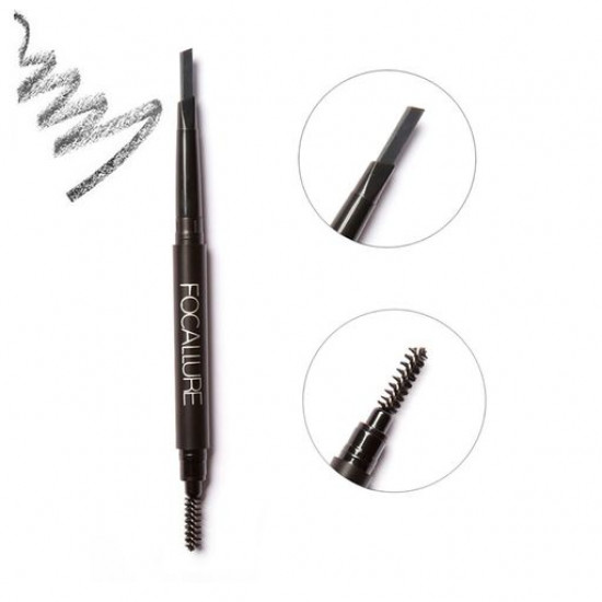 Автоматичний олівець для брів Focallure Brows Pencil 01 Dark Grey, 1 г Автоматичний олівець для брів Focallure Brows Pencil 01 Dark Grey, 1 г