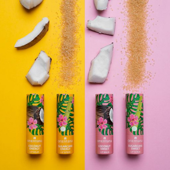 Balm for lips of Orientana Coconut Sweet Natural Lip Balm Sweet coco, 4.2 g Balm for lips of Orientana Coconut Sweet Natural Lip Balm Sweet coco, 4.2 g
