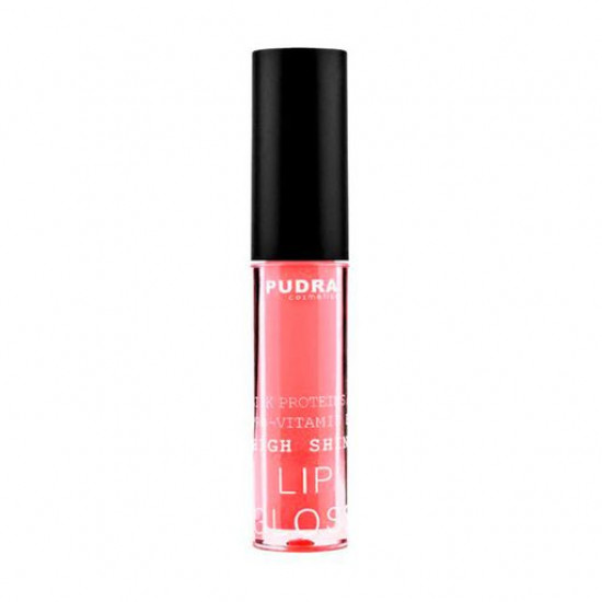Блиск для губ Pudra Cosmetics High Shine Lip Gloss з протеїнами шовку та провітаміном B5, 18 Beige Purple, 2.5 г Блиск для губ Pudra Cosmetics High Shine Lip Gloss з протеїнами шовку та провітаміном B5, 18 Beige Purple, 2.5 г