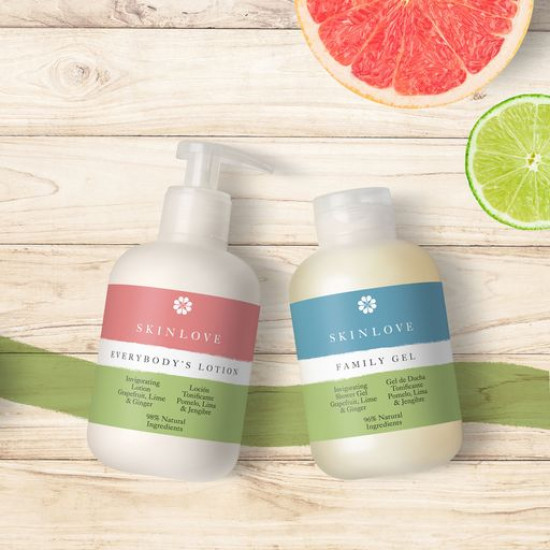 Бодрящий лосьон для тела Skinlove Natural Joy Everybody's Lotion Грейпфрут, лайм и имбирь, 290 мл
Бодрящий лосьон для тела Skinlove Natural Joy Everybody's Lotion Грейпфрут, лайм и имбирь, 290 мл