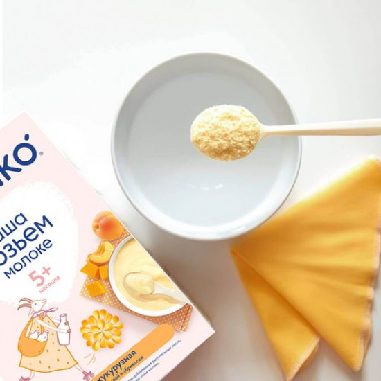 The MAMAKO children's dairy porridge corn with pumpkin and an apricot on goat milk, since 5 months, 200 g The MAMAKO children's dairy porridge corn with pumpkin and an apricot on goat milk, since 5 months, 200 g