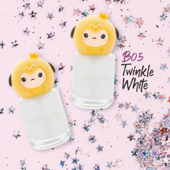 Детский лак для ногтей Puttisu Bling Pangpang Nail B05 Twinkle White, 8 мл
Детский лак для ногтей Puttisu Bling Pangpang Nail B05 Twinkle White, 8 мл