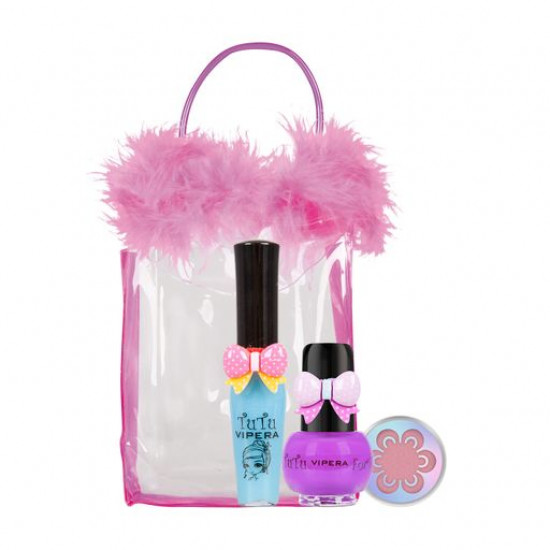The Vipera Tutu Mix 25 children's set in a make-up bag (children's nail varnish, 5 ml + eye shadow, cheeks and lips, 2.5 g + lip gloss, 7 ml) The Vipera Tutu Mix 25 children's set in a make-up bag (children's nail varnish, 5 ml + eye shadow, cheeks and lips, 2.5 g + lip gloss, 7 ml)