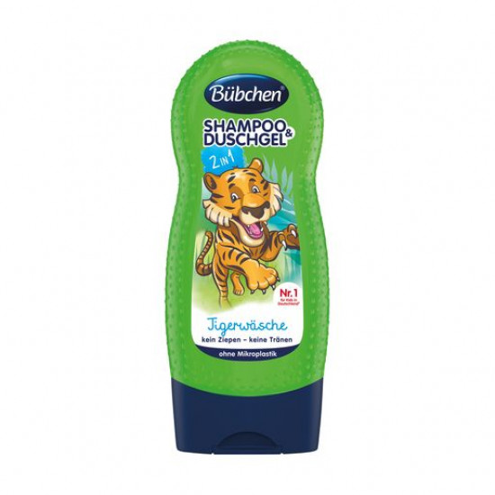 Дитячий шампунь для волосся і тіла Bubchen Shampoo&Shower Gel Тигр, 230 мл Дитячий шампунь для волосся і тіла Bubchen Shampoo&Shower Gel Тигр, 230 мл