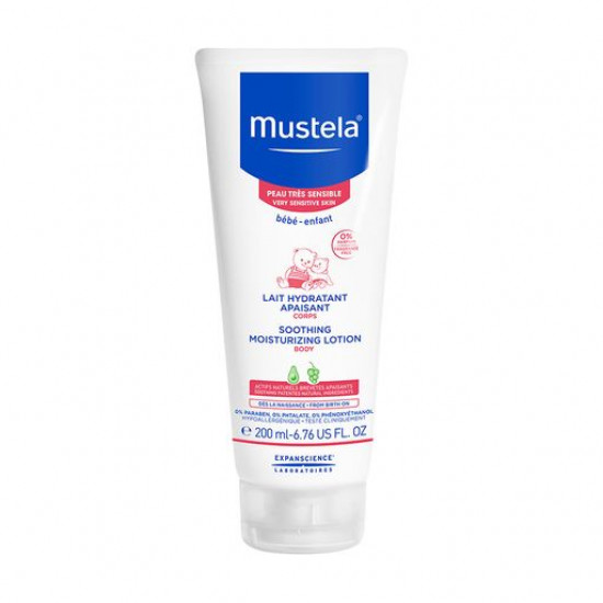 Дитячий зволожуючий лосьйон для тіла Mustela Bebe Soothing Moisturizing Lotion, для чутливої шкіри, 200 мл Дитячий зволожуючий лосьйон для тіла Mustela Bebe Soothing Moisturizing Lotion, для чутливої шкіри, 200 мл