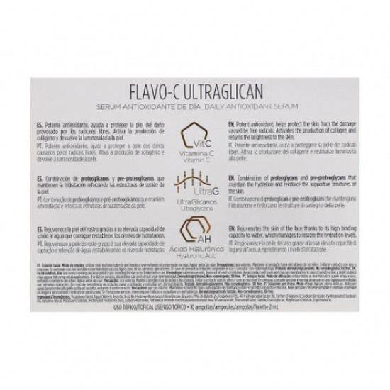 Day serum for the person Isdin Isdinceutics Flavo C Ultraglican Serum Antioxidante De Dia, 30*2 ml Day serum for the person Isdin Isdinceutics Flavo C Ultraglican Serum Antioxidante De Dia, 30*2 ml