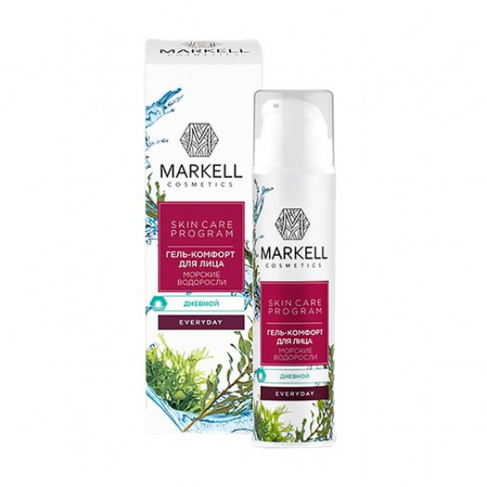 Денний гель-комфорт для обличчя Markell Cosmetics Every Day Cream Gel Морські водорості, 50 мл Денний гель-комфорт для обличчя Markell Cosmetics Every Day Cream Gel Морські водорості, 50 мл