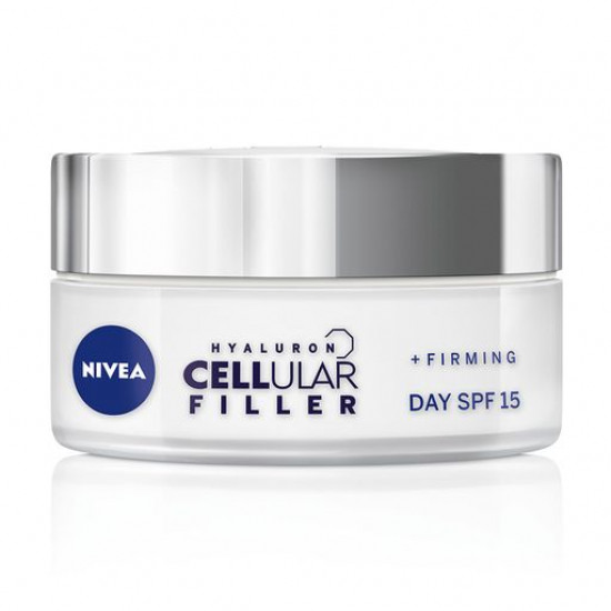 Денний крем для шкіри обличчя NIVEA Hyaluron Cellular Filler SPF 15 антивіковий проти зморшок, 50 мл Денний крем для шкіри обличчя NIVEA Hyaluron Cellular Filler SPF 15 антивіковий проти зморшок, 50 мл