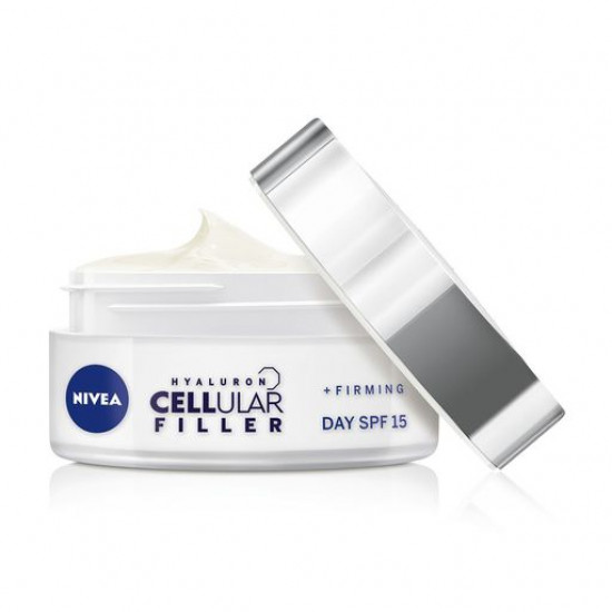 Денний крем для шкіри обличчя NIVEA Hyaluron Cellular Filler SPF 15 антивіковий проти зморшок, 50 мл Денний крем для шкіри обличчя NIVEA Hyaluron Cellular Filler SPF 15 антивіковий проти зморшок, 50 мл