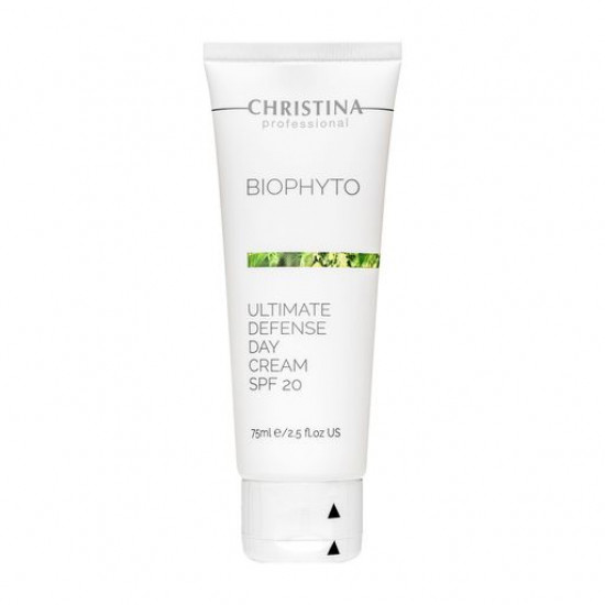 Денний крем для обличчя Christina Bio Phyto Ultimate Defense Day Cream SPF 20 Абсолютний захист, без тону, 75 мл Денний крем для обличчя Christina Bio Phyto Ultimate Defense Day Cream SPF 20 Абсолютний захист, без тону, 75 мл