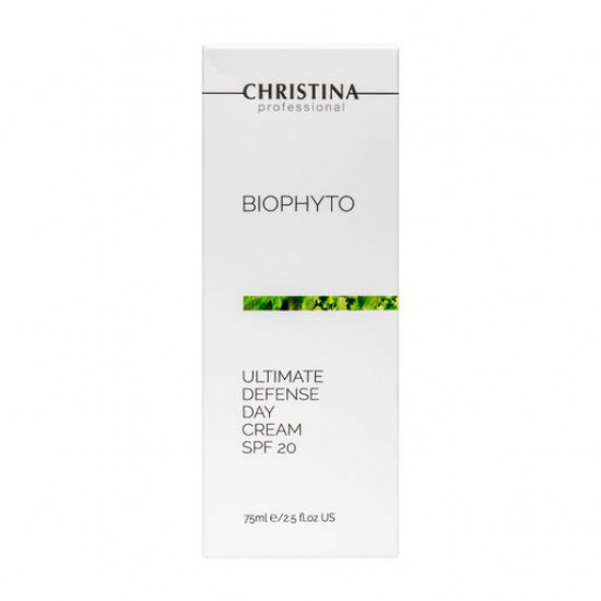 Денний крем для обличчя Christina Bio Phyto Ultimate Defense Day Cream SPF 20 Абсолютний захист, без тону, 75 мл Денний крем для обличчя Christina Bio Phyto Ultimate Defense Day Cream SPF 20 Абсолютний захист, без тону, 75 мл