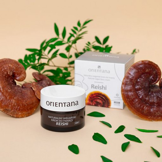 Day cream for the person Orientana Reishi Natural Vegan Day Cream, 50 ml Day cream for the person Orientana Reishi Natural Vegan Day Cream, 50 ml